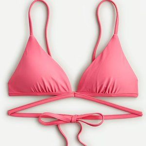 NWT J.Crew Double-String Triangle Bikini Top Sz S